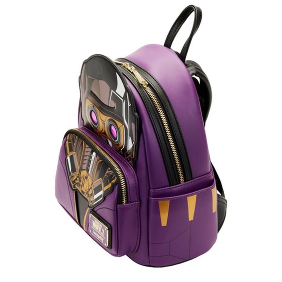 Loungefly What If...Star-Lord T’challa Light Up Mini Backpack and Wallet Set - Picture 5 of 13
